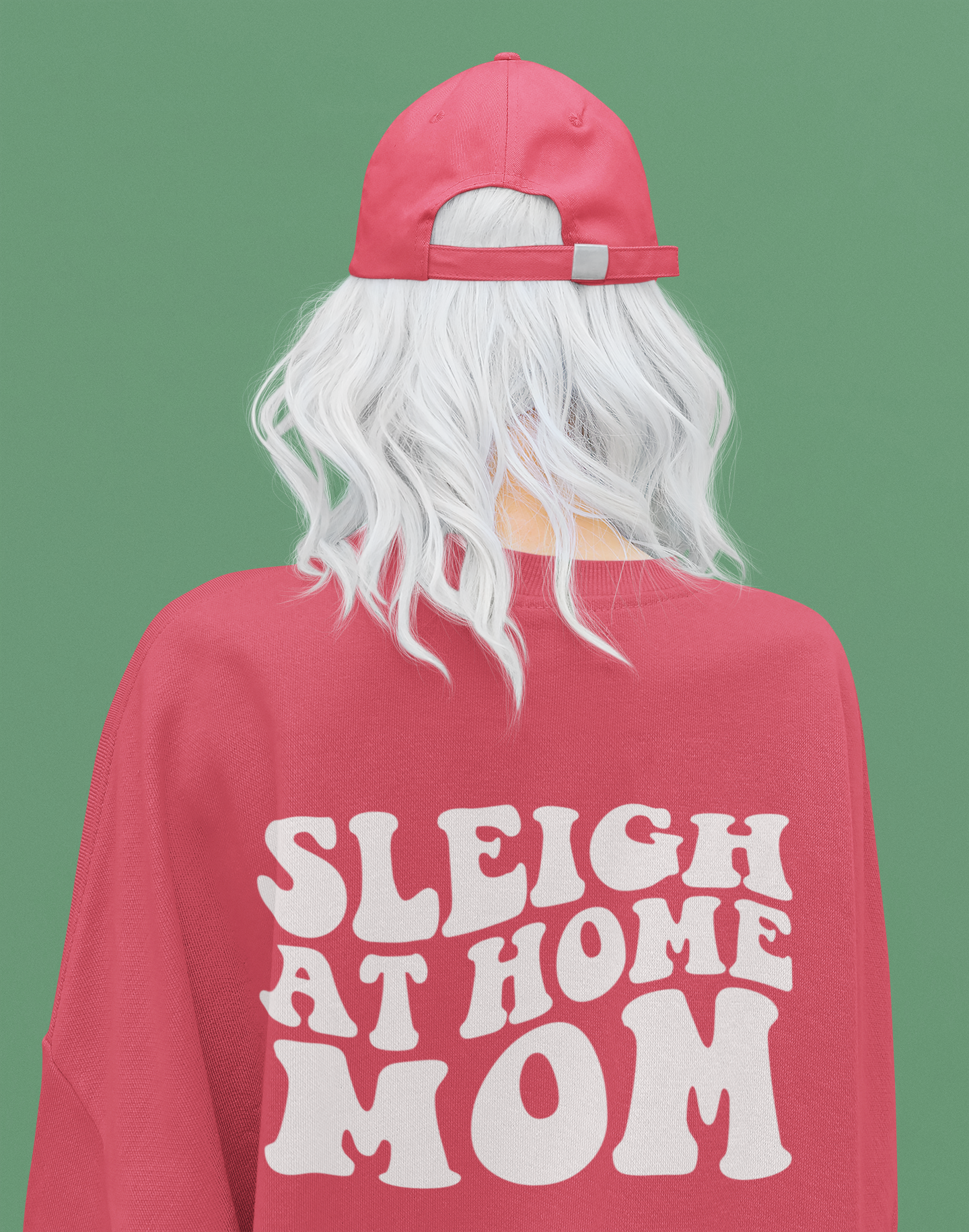 Sleigh At Home Mom Unisex Garment-Dyed Sweatshirt