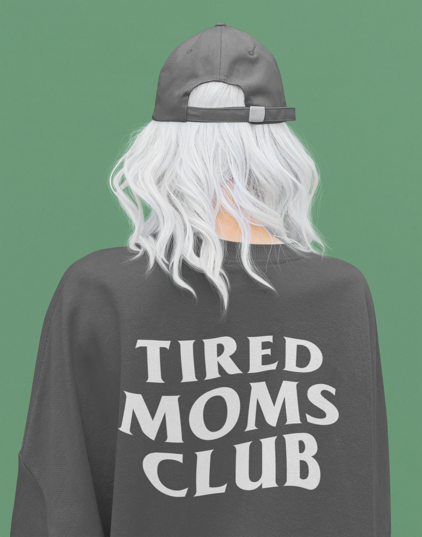 Tired Moms Club Crewneck (pepper)